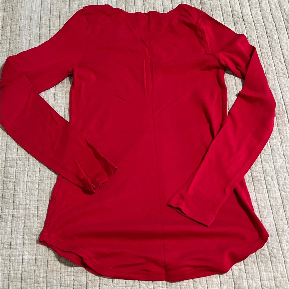 🔥🔥🔥Splendid LS LACE UP TOP - Picture 7 of 8
